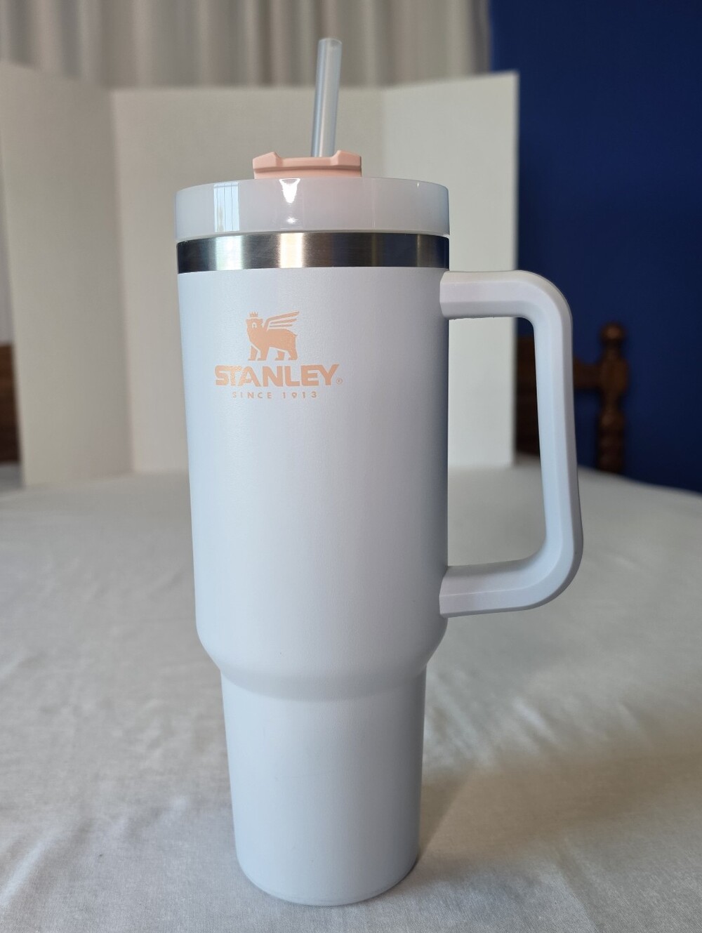 Stanley Quencher H2.0 FlowState Stainless Steel Tumbler W/Lid 40 oz Cloud Peach